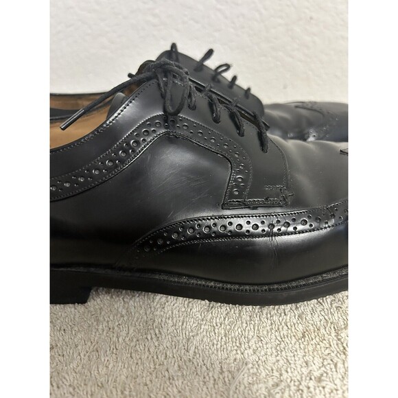 Johnston & Murphy Black Wingtip Oxford Men\'s Dress Shoes Size 10.5M main image 10